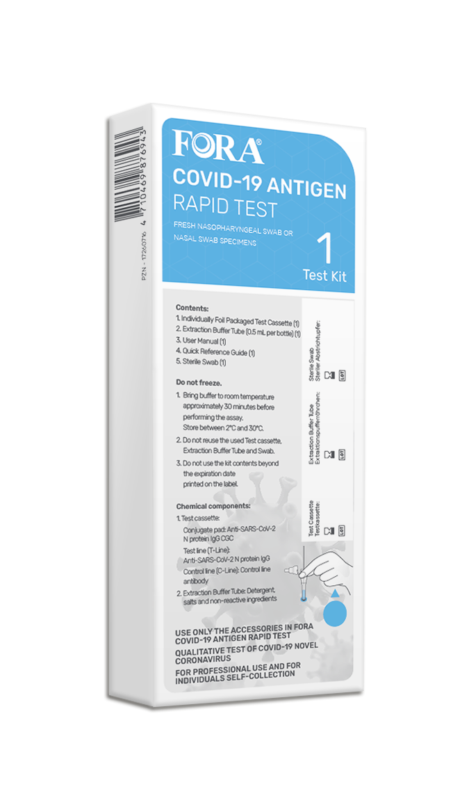 FORA COVID-19 ANTIGEN RAPID TEST (Single Packed)